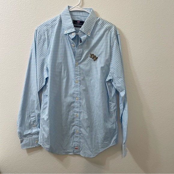 Vineyard vines UCF Knights button down shirt blue Small NWT - Picture 1 of 5